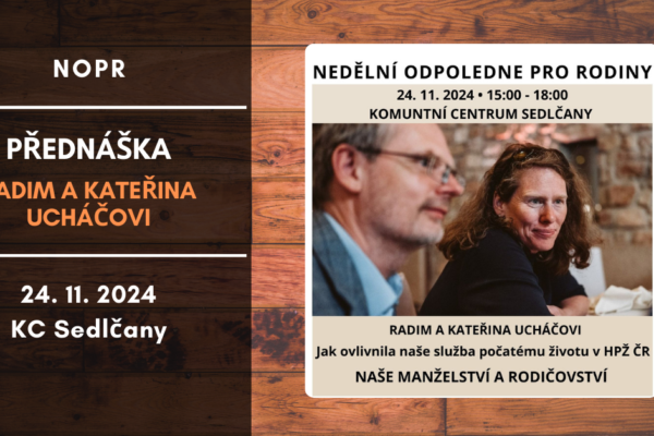 NOPR – nedělní odpoledne pro rodiny – 24.11.2024